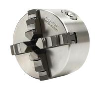 Mandril giratorio autocentrado de 4 mordazas, 100 mm, rango de sujeción, mandíbulas de acero fundido con posicionamiento preciso, centrado automático para tornos, fresado CNC, taladros