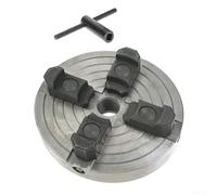 Mandril giratorio de 4 mandíbulas de 150 mm con rosca de 1 pulgada-8 para mini torno de metal, mandíbulas ajustables para tensar piezas de trabajo con precisión