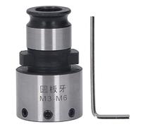 Mandril redondo GT12 con llave hexagonal, portadie de rosca macho en acero al carbono para herramienta de roscado en torno, portadie compacto para máquinas de roscar y de taladrar