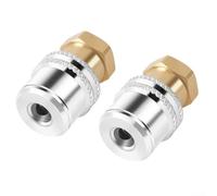Mandriles de aire de bloqueo para válvulas de neumáticos de gran diámetro, 1/4 pulgadas para cabezal inflador de latón NPT con funda de conexión rápida, diseño de extremo cerrado para herramientas y