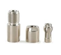 Mandriles de conversión de amoladora angulares para amoladora recta, con pinzas dobles de 3 mm y 6 mm, tamaño para cortar y pulir carpintería, herramienta de molienda de metal