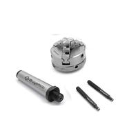 Mandriles pequeños de precisión para máquina herramienta (50 mm, 3 mandíbulas autocentrales con eje MT2 M12 x 1)
