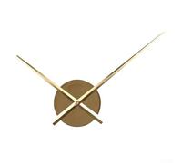 Manecillas de reloj de metal, kit de reloj personalizable, manecilla de minutos personalizable, 31 3 cm, color dorado, construcción de metal resistente, movimiento silencioso, fácil montaje para