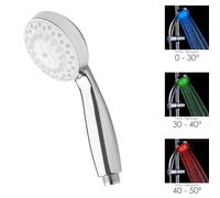 Maneral ducha led indicador temperatura Ø 11 cm.
