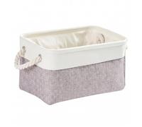 Mangata Caja de almacenaje Tela, Gris Blanco, 31x21x16 cm, 1Pc