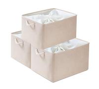 Mangata - Cajas de Almacenamiento de Tela, cestas de Almacenamiento para estantes, Paquete de 3 Unidades,XL