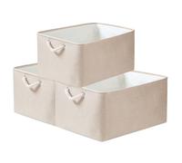 Mangata - Cajas de almacenamiento de tela, cestas de almacenamiento para estantes, paquete de 3 unidades,M