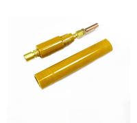 Mango de cepillo de soldadura resistente a altas temperaturas con cabezales de cepillo M6 M8 M10 para limpieza de soldadura, hecho de baquelita, incluye 1 pieza de repuesto (M6)