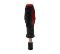 Mango de destornillador de bloqueo automático con soporte magnético para puntas y 6 adaptadores hexagonales de 35 mm para compatibilidad con herramientas