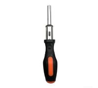 Mango de destornillador de trinquete recto hexagonal de 1/4 pulgadas de | Acero de aleación de cromo vanadio, base magnética, resistente a la corrosión, construcción, larga vida útil