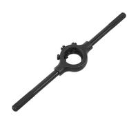 Mango de Llave para Machos de Roscar con Soporte Ajustable de Acero Negro | Cuerpo de Acero al Carbono, Diseño Ergonómico, Sistema de Bloqueo de Rosca, para Mecánicos y Técnicos