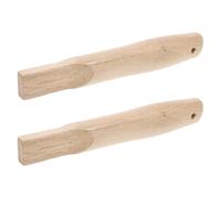 Mango de Madera 18 CM 2 Piezas de Repuesto, para Martillo de Uña | Nogal Americano, Diseño Ergonómico Orificio Ajustado, para Techos y Bricolaje, Acabado Liso Khaki