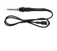 Mango de repuesto para estación de soldadura 936 937D 852D, alta resistencia al calor, chapado en estaño, gel de sílice, agarre ergonómico, 50 W, color negro