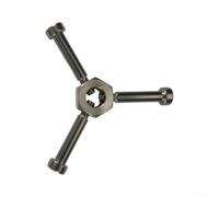 Mango de repuesto para manguera de jardín, acero inoxidable y cobre, mango de grifo para exteriores, compatible con 3/4 GHT, ligero, 72 mm, agarre ergonómico