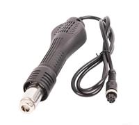Mango de repuesto para mesa de soldadura 858A 858D con fuerte resistencia al calor y agarre antideslizante, compatible con voltaje de 12 V y 24 V (12 V)