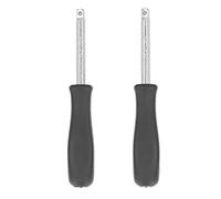 Mango Giratorio, 2 Piezas de 1/4 Pulgadas, Mango de Destornillador Portátil, Destornillador Cuadrado Antideslizante con Extensión de Accesorio de Extremo Hembra de 150 Mm