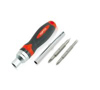 Mango giratorio TOPTUL 1/4 " 5/16 " adaptador puntas PH1 - 5mm, PH2 - 6mm
