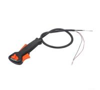 Mango resistente del interruptor del acelerador para recortadoras de cuerda Fs120 Fs200 Fs250, fácil de instalar, accesorio de herramientas de jardín al aire libre, negro y plateado