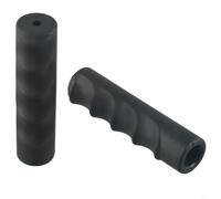 Mangos de carretilla, fundas de goma antideslizantes para tubos de 8 mm a 20 mm de diámetro, cubiertas de agarre resistentes a la intemperie para carretillas de mano y carretillas, negro, 2 piezas