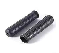 Mangos de goma para carretilla, cubiertas de repuesto de tubo redondo antideslizante para carritos de jardín, paquete de 2 empuñaduras negras de 8 a 42 mm de diámetro interior (114 x 8 mm)