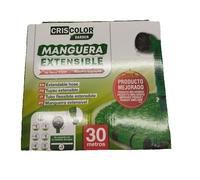 Manguera 30 metros Extensible Criscolor para Jardín con Pistola Multifunción