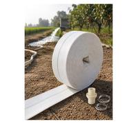 Manguera contra incendios plana, manguera ignífuga para agua, tubo flexible de descarga, línea de impulsión para bomba, riego, drenaje y transferencia de agua(1 in,30 meters)