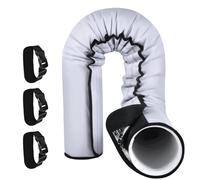 Manguera de aire acondicionado, cubierta de conducto de manguera de CA, reutilizable impermeable resistente al calor, diseño de correa de triple hebilla, reduce la e la pérdida de ca