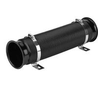 Manguera de aluminio flexible para conductos de aire - Ajustable - 80 cm - Kit de válvulas universal - Flujo de aire frío - Fácil montaje - Extensible