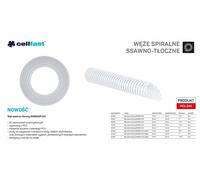 Manguera de aspiración y bombeo de 19 mm x 25 metros, transparente, marca Energo-flex, para montaje en soporte