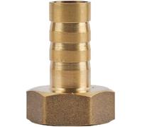 manguera de cobre invertida, Adaptador de púas neumático de latón, conector de manguera roscado hembra, varios tamaños en tono dorado(12 MM)