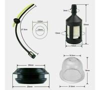 Manguera de combustible para cortacésped, Kit de cortasetos Gromett, piezas de gasolina, juego de repuesto práctico, accesorio de accesorios A