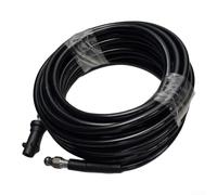 Manguera de desatascador de tubo de chorro trasero de 15 m para Karcher K2 | Boquillas delanteras y traseras de acero inoxidable, puntas de metal, resistentes al desgaste, seguras de alta presión