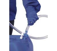 Manguera de descarga con grifo para bomba manual de para bidones con tubo acodado de descarga