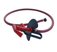Manguera de descarga de bomba manual con grifo Jessberger, para soluciones alcalinas, roja