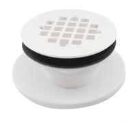 Manguera de drenaje de ducha con cubierta de malla de acero inoxidable, tubo de PVC para base de ducha de fibra de vidrio acrílica, compatible con ABS de 2 pulgadas, fácil de instalar con arandela de