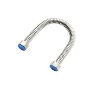Manguera de Ducha Universal 2PCS G1/2" Metal Stainless Steel Home Extendable Corrugated Pipe Hose Tube Water Heater Connector Plumbing(30CM)