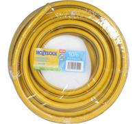 Manguera de jardín amarilla, ultraflexible, con conector