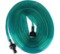 Manguera de jardín de 15 metros - Conector de riego con agujeros para el jardín - Color verde