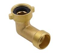 Manguera de jardín en ángulo de 90 grados, latón macizo, adaptador de conexión de giro rápido, adaptador de extensión de riego para suministro de agua para casa, autocaravana, manguera de agua