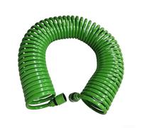 Manguera de jardín, manguera en espiral con reajuste automático de manguera, flexible extensible hasta 7,5/10/15/20 m, válido para ducha de riego y conector de grifo, resistente a los rayos UV (15 m)
