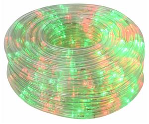Manguera de luces navideñas LED, 2400 LEDs, rojo y verde, 100 metros