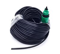 Manguera de microirrigación, manguera de agua de jardín de PVC 4/7 mm 1/4 pulg. Conector rápido de tubo de riego por microgoteo 10-50 m(30m 98.4ft)