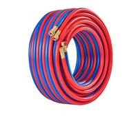 Manguera de oxígeno y acetileno de 28 m, manguera de soplete de soldadura doble con conector de cobre, corte industrial de oxígeno y acetileno de 8 mm de espesor a prueba de explosiones(9.5m)