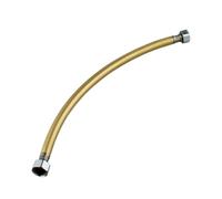 Manguera de plomería con grifo dorado de 400/500/600 mm, conector de válvula angular de acero inoxidable, tubo flexible para inodoro, manguera dorada de 400 mm, 1 unidad.