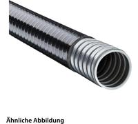 Manguera de protección metálica FLEXA LIQUID TIGHT-EF-OR con junta de rosca y cubierta de PVC, diámetro exterior de 33,0 mm, diámetro interior de 26,5 mm, con perfil entrelazado
