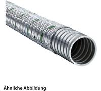 Manguera de protección metálica FLEXA SPR-EDU-AS con malla de acero, AD 56,0 mm, ID 49,0 mm, perfil entrelazado