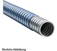 Manguera de protección metálica FLEXA SPR-PU con cubierta de poliuretano (PUR) - Modelo FWP-PUR, diámetro exterior (AD) de 56,0 mm, diámetro interior (ID) de 49,0 mm, con perfil encajado