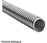 Manguera de protección metálica FLEXA SPR-VA, perfil de acero inoxidable brillante, con enganche - Diámetro exterior: 36,0 mm, diámetro interior: 31,0 mm, perfil con enganche