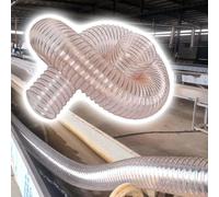 Manguera De Recolección De Polvo De PVC Transparente En Espiral | 50 60 80 100mm Manguera Flexible De Conductos Para Aspiradoras, Conducto De Vacío Flexibles(3m/9.84ft,70mm-2.75in)