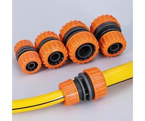 Manguera de riego de jardín, conector rápido de plástico, 1/2 ", 3/4", 1, adaptador de junta de acoplamiento macho doble, juego extensor para tubería, 1 ud. 1pc 4-4